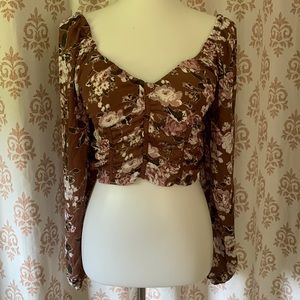 Madden NYC romantic floral top L